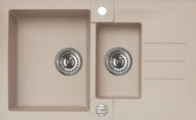 ALVEUS ROCK 70 GRANITAL TERRA-G22, мойка, гранит, бежевый (с сифоном 1105299)
