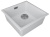 Paulmark LUMI 45UNI-SKEW, мойка, гранит, белый Детальное фото товара: Paulmark LUMI 45UNI-SKEW, мойка, гранит, белый