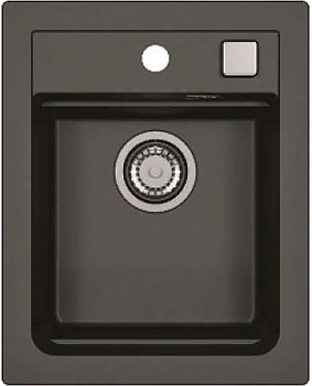 Фото товара: ALVEUS GRANITAL ATROX 10 CARBON - G91, мойка, гранит, черный (в комплекте с сифоном 1132823)