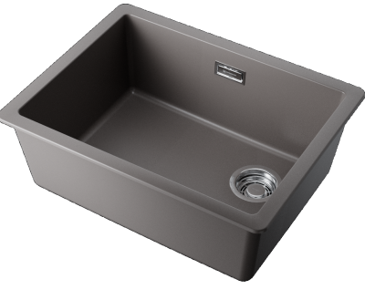 Детальное фото товара: Omoikiri Kata 56-U/I Side-GR, мойка, гранит, leningrad grey