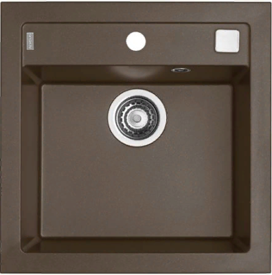 ALVEUS FORMIC 20 GRANITAL+ CHOCOLATE-G03M, мойка, гранит, шоколад (в комплекте с сифоном 1127749)