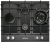 KAISER KCG 6394 Turbo Romb Детальное фото товара: KAISER KCG 6394 Turbo Romb газовая поверхность