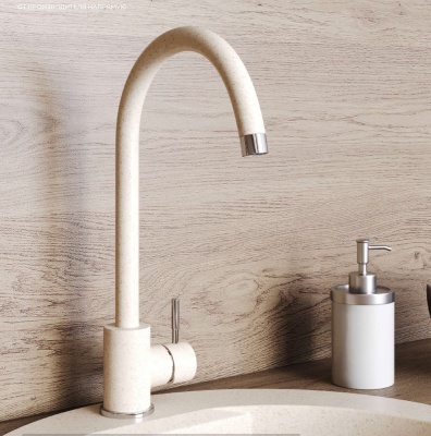 Polygran Альтаир, смеситель,  кремовый №327