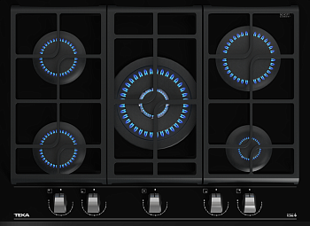 Фото товара: Teka GZC 75330 XBN NIGHT RIVER BLACK газовая поверхность