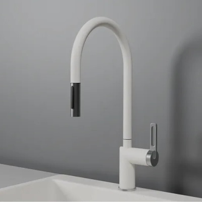 GRANULA 8172 смеситель, гранит, арктик (белый)