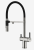 Детальное фото товара: Paulmark GRAVITY, смеситель, никель, черный шланг