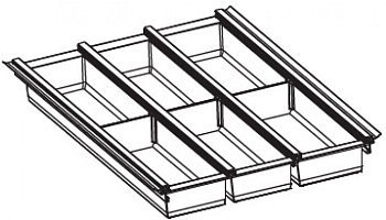 Фото товара: Ninka Cuisio Aqua 400, Legrabox Blum, лоток для столовых приборов, черный