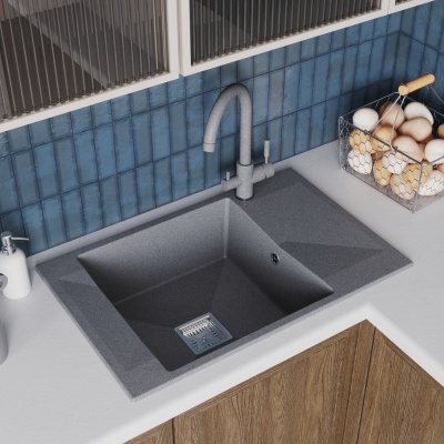 Детальное фото товара: Tolero BLADE 780, мойка, гранит, грей