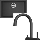 Omoikiri Tedori 54-U-BL + Yamada-P-BL черный