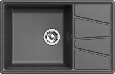Детальное фото товара: GranFest VERTEX GF-V-780L, мойка, мрамор, графит