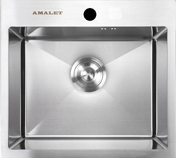 Фото товара: AMALET 4848-N-ST, мойка, нержавеющая сталь, сатин