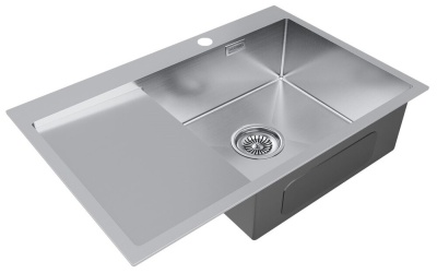 Детальное фото товара: Paulmark KRONER 78F, мойка, нержавеющая сталь брашированная