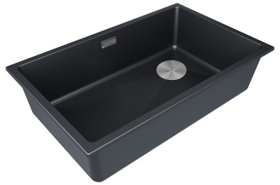 Детальное фото товара: Paulmark LUMI 74UNI-SKEW, мойка, гранит, антрацит