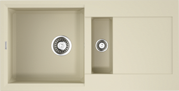 Фото товара: Omoikiri Sakaime 86-2-BE, мойка, гранит, ваниль