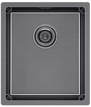 Фото товара: Paulmark LASSAN 38 UNI, мойка, нержавеющая сталь, вороненая сталь