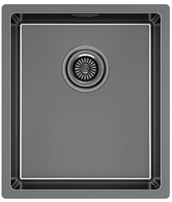 Paulmark LASSAN 38 UNI, мойка, нержавеющая сталь, вороненая сталь
