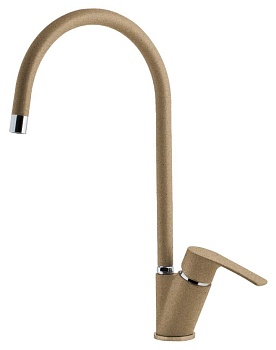 Фото товара: GranFest 5023, смеситель, мрамор, песочный