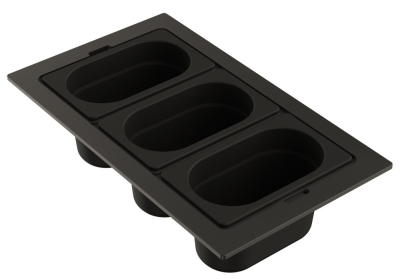 Детальное фото товара: Omoikiri DC-04-3-GB, контейнер, нержавеющая сталь/графит