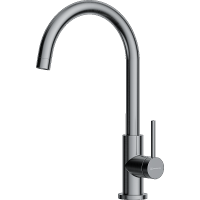 Фото товара: Omoikiri Shinagawa Slim BN, смеситель, нержавеющая сталь