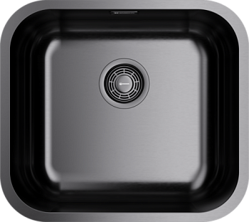 Фото товара: Omoikiri Omi 49-U-GM, мойка, нержавеющая сталь/вороненая сталь