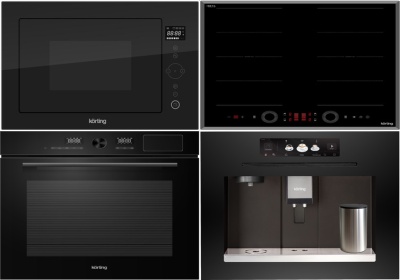 KORTING HIB 68700 B QUADRO + OKB 1650 GN STEAM + KMI 825 TGN + KCM 9830 BCG