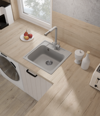 Детальное фото товара: ЭкоМ 4848, мойка, гранит, серый