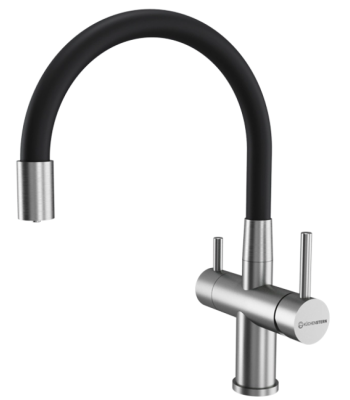 Детальное фото товара: KUCHENSTERN WURM-FE, смеситель, нержавеющая сталь