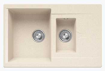 Фото товара: Polygran BRIG-770, мойка, мрамор, кремовый 327