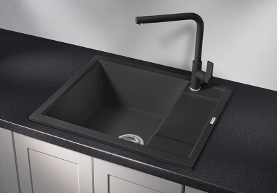 GRANULA 6002 мойка, гранит, турмалин Детальное фото товара: GRANULA 6002 мойка, гранит, турмалин