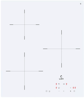 Фото товара: LEX EVI 430A WH индукционная поверхность