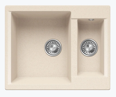 Детальное фото товара: Polygran BRIG-620, мойка, мрамор, кремовый 327