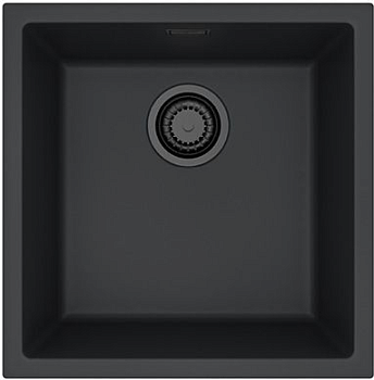 Фото товара: ALVEUS OMNI 20 GRANITAL DEEP BLACK-G90 BE, мойка, гранит, черный матовый (в комп. с сифоном 1148151)