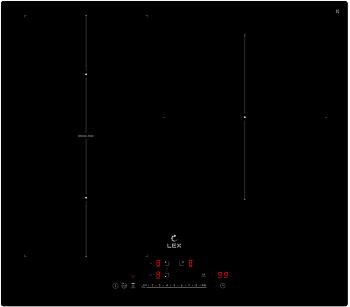 Фото товара: LEX EVI 631A I BL индукционная поверхность