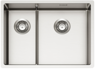 ALVEUS NOX 90R BRS, мойка, нержавеющая сталь, правая (в комплекте с интегрированным сифоном)