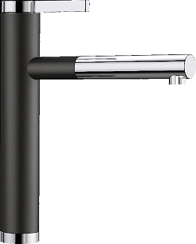 Фото товара: Blanco Linee-S, смеситель, хром/гранит, черный