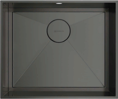 Детальное фото товара: Omoikiri Kasen 53-INT GM, мойка, нержавеющая сталь/вороненая сталь 