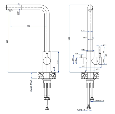 Схема встраивания