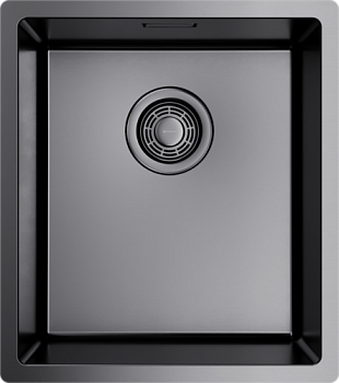 Фото товара: Omoikiri Tadzava 39-U/I-GM, мойка, нержавеющая сталь/вороненая сталь