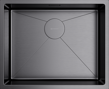 Фото товара: Omoikiri Taki 54-U/IF-GM, мойка, нержавеющая сталь/вороненая сталь