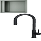 Omoikiri Kinaru Pro 86-U/I WG + Asakawa-S GB wind green
