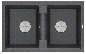 Фото товара: Paulmark TANDEM 80/2, мойка, гранит, графит