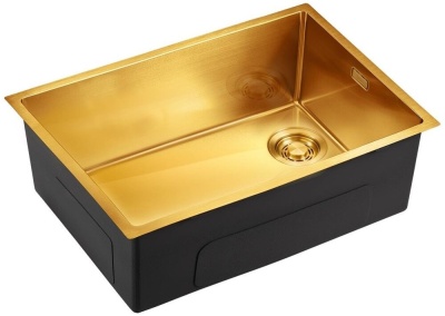 Детальное фото товара: Emar EMB-660(UN) PVD Golden, мойка, нержавеющая сталь, золото