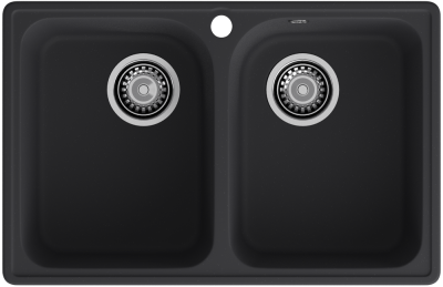 Детальное фото товара: ЭкоМ 7448-2, мойка, гранит, черный