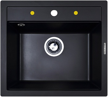Фото товара: Zigmund & Shtain PLATZ 560, мойка, черный базальт