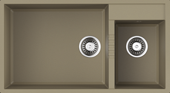 Фото товара: Omoikiri Tedori 85-2-U CH, мойка, гранит, шампань