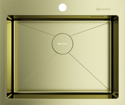 Omoikiri Akisame 59-LG, мойка, нержавеющая сталь/светлое золото 