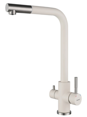 Детальное фото товара: GranFest GF-Z-5421, смеситель, гранит, белый