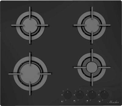 Фото товара: Monsher MGG 64 Noir газовая поверхность