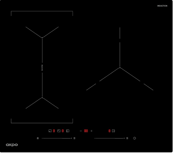 Фото товара: AKPO PIA 6093119FZ BL индукционная поверхность
