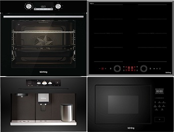 Фото товара: KORTING HIB 68700 B QUADRO + OKB 8931 CESN + KMI 827 GN + KCM 9830 BCG